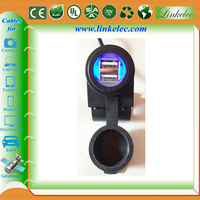 Câble adaptateur allume-cigare USB C 20V avec lumière de voiture LED Type-C prise mâle pour Dash Cam GPS briquets et pièces numériques