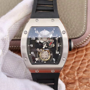 High Quality RM001 Unisex <b>Automatic</b> Mechanical Watch Titanium Case Rubber Strap 20mm Sapphire Crystal Dial <b>Chronograph</b> ETA - Product Image 2