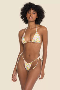 Индивидуальный купальник, женский купальник OEM, Лидер продаж, купальные костюмы с принтом на заказ, бикини из двух частей с открытой спиной - Product Image 2