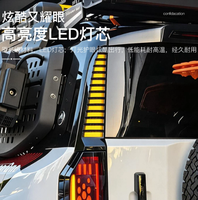 Luz LED de advertencia de giro tridimensional para pilar D, accesorio de luz lateral Black Warrior para Jetour G700