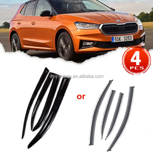 Cho Skoda FABIA MK3 III 2015 ~ 2021 phụ kiện cửa sổ làm lệch hướng mưa lông mày bảo vệ mặt trời Sedan kính chắn gió cho 2019 2018 2016 xe ô tô - Product Image 1