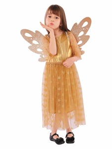 Nouvelle Arrivée MS : Robe de Fille avec Ailes en Tulle Étoilé pour Enfants, Idéale pour Carnaval, Fêtes et Spectacles de Théâtre - Product Image 5