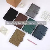Carnet de notes A6 à impression personnalisée, classeur à budget, organisateur de planification avec accessoires personnalisés, enveloppes et portefeuilles