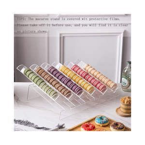 <span class=keywords><strong>Présentoir</strong></span> acrylique de <span class=keywords><strong>macaron</strong></span> de niveau du contemporain 6 pour la boulangerie de magasin <span class=keywords><strong>Présentoir</strong></span> acrylique de biscuit de cylindre - Product Image 4