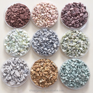 Chips de piedra multicolor vibrantes Impresionantes suelos de terrazo Diseños decorativos de hormigón Guijarros lavados naturales - Product Image 3