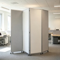Cloison mobile en tissu au design moderne, cloison pliable portable pour bureau, maison, studio