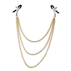 Aoyama tres cadenas pinzas para el pecho pezón decoración BDSM pareja productos íntimos herramientas para coquetear - Product Image 1
