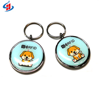 13,56 MHz RFID NFC QR-Code intelligenter Haustier-Tag Anti-Verlust TAG 213 216 NFC Epoxidholz-Halsband-Tags