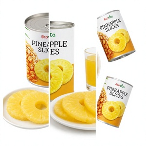 Factory Price ISO Certificated Best Selling Vietnam Factory Pineapple in Pineapple Juice Packed in A10 Can - Product Image 1