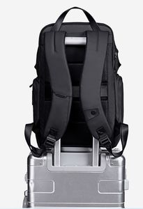 Riva Central Notebook Case Oxford y forro de poliéster impermeable con cierre de cremallera y patrón de letras - Product Image 6