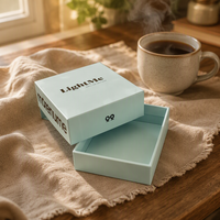 Boîte cadeau en papier rigide avec couvercle et base, sur mesure, pour la vente en gros, pour cosmétiques et usage professionnel