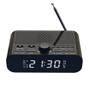 <span class=keywords><strong>Radio</strong></span> Reloj Despertador Portátil Retro con Pantalla LED, Altavoz Bluetooth, <span class=keywords><strong>Radio</strong></span> FM, Modelo BT-A5 - Product Image 4