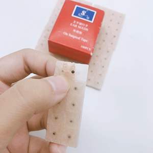 100pcs Auricular बिंदु चिकित्सा कान पैच मनका Auriculotherapy एक्यूपंक्चर कान बीज प्रेस चिपकाता कोई चुंबकीय कान बीन स्टिकर - Product Image 1