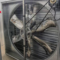 Système de ventilation de serre agricole avec coussin de refroidissement par évaporation et ventilateur DC pour la circulation de l'air et le refroidissement des exploitations agricoles, en matériau PE