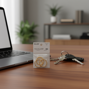 พวงกุญแจอิลัน 35 มม. สีทอง แพ็ค 3 ชิ้น - Product Image 2
