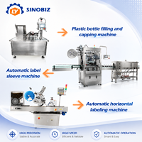 Machine de capsulage continue pour flacons roll-on minces, à haut taux de capsulage et sans blocage des bouchons à bille