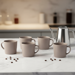 Recién llegados, calcomanía impresa esmaltada de Color Simple, logotipo, taza de café de cerámica, taza de café con grabado láser esmaltado en aerosol personalizado - Product Image 4