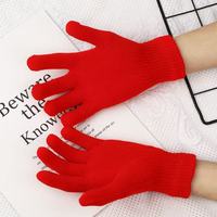 Mitaines sans doigts en acrylique unies pour garçons et filles, gants tricotés mi-doigts pour hommes et femmes, idéaux pour l'hiver