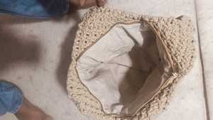 Sac à bandoulière en macramé beige, sac à main tissé, sac fourre-tout décontracté pour les voyages quotidiens - Product Image 2