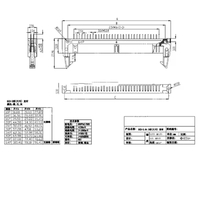 Connecteur de prise IDC à crochet droit/angle droit DC2 2,54 mm de pas 10/14/16/20/26/30/40P pour câble plat IDC