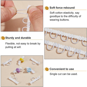 Cyg bán buôn nút vòng băng nylon đàn hồi ren TRIM cho may mặc - Product Image 5