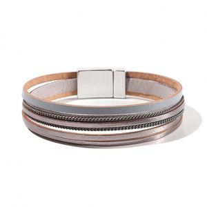 Brazalete de Cuero con Diseño de Domo, Amuleto de la Suerte, Pedido Mínimo Bajo, Regalo Festivo para Mujer, Sensación de Gran Calidad - Product Image 5