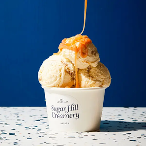 Custom Printed Disposable Ice Cream Cup Frozen Yogurt Gelato Bowls Disposable Paper Cup With Lid