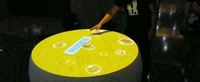 Système de table tactile intelligent portable pour intérieur, projection interactive tactile par les doigts, taille de projection de 120 à 500 pouces