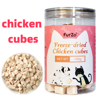 Aliments pour animaux de compagnie lyophilisés en gros OEM ODM : Mélange de foie de canard et jaune d'œuf lyophilisé, et collations lyophilisées de poulet pour chats et chiens
