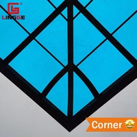 Auvent de jardin extérieur en aluminium solide, couverture de Patio en Polycarbonate, auvent de toit