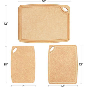 Tabla de Cortar de Fibra de Madera Natural Antideslizante, Tabla de Cortar Compuesta de 3 Capas, Bloque para Cortar Carne, Frutas y Verduras, Tabla de Cortar de Cocina No Porosa - Product Image 2