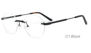 Kính mắt thời trang bán buôn, gọng kính kim loại không viền, khung kính mắt nam - Product Image 2