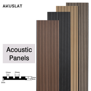 Giao hàng tận nhà, giao hàng trong 2 ngày, tấm hấp thụ âm thanh chất lượng cao, tấm trần âm học, tấm ốp tường gỗ thanh. - Product Image 2