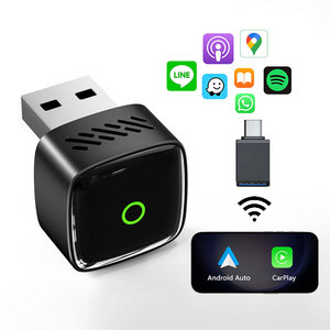 OEM ODM 2 in 1 mini USB อะแดปเตอ<span class=keywords><strong>ร์</strong></span>เล่นรถไร้สาย Android มีสายเป็<span class=keywords><strong>น</strong></span> dongle อะแดปเตอ<span class=keywords><strong>ร์</strong></span> CarPlay สำหรับ Apple <span class=keywords><strong>iPhone</strong></span> iOS 10 + - Product Image 1