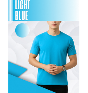 Camiseta de Algodón para Hombre, Cuello Redondo, 180 GSM, Tejido Suave y Ligero, Ajuste Cómodo, Perfecta para Todas las Temporadas, Gimnasio, Casual o Casa - Product Image 4