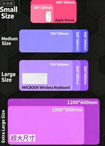 Gummi-Leder Gaming Leuchtende Tastatur LED-Beleuchtung Mauspad RGB <span class=keywords><strong>Mousepad</strong></span> Gamer Tapis De Souris Montian Mauspads Matten Schreibtischunterlage - Product Image 4