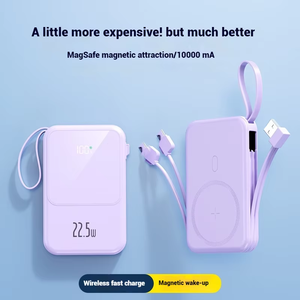 Banque de puissance de charge rapide 10000mAh PD 22.5w avec câbles batterie externe batterie magnétique sans fil 15w pour <span class=keywords><strong>iPhone</strong></span> 16 15 14 - Product Image 6