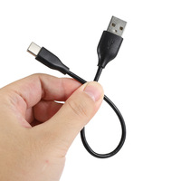 Câble adaptateur USB 2.0 A mâle vers Type-C mâle à charge rapide, 10 cm et 20 cm, pas cher