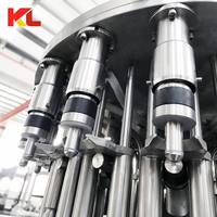 Machine de remplissage de jus à vitesse réglable pour petites entreprises, machine 3 en 1 pour bouteilles PET pour la production de divers jus de fruits