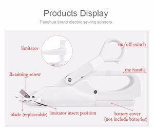 Nhà Máy Giá Hot thợ may kéo điện với pin hoạt động cho vải cắt như đã thấy trên TV FS-101 kéo điện - Product Image 4