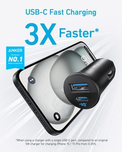 <span class=keywords><strong>Anker</strong></span> <span class=keywords><strong>Chargeur</strong></span> de voiture USB C 30W Type-C Adaptateur de voiture <span class=keywords><strong>Chargeur</strong></span> de voiture 2 ports avec PowerIQ 3.0, pour <span class=keywords><strong>iPhone</strong></span> 15/14/<span class=keywords><strong>13</strong></span>/12 Series - Product Image 2