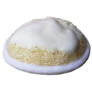 Esponja de lufa natural para el rostro, forma ovalada, para limpieza, desmaquillante, esponja de baño - Product Image 2