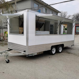 14ft Totalmente Personalizado Mobile Concessão Food Trailer Truck para Venda Hot Dog Fast Food Catering <span class=keywords><strong>Cart</strong></span> - Product Image 1