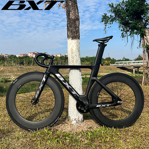 Vélo de piste personnalisé à vitesse unique BXT, vélo de course, cycle à vitesse fixe, vélo en carbone 700C avec roues en carbone de 88 cm de profondeur - Product Image 3