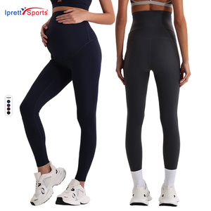 Leggings de yoga <span class=keywords><strong>taille</strong></span> haute pour femme enceinte, extensibles en nylon et élasthanne, respirants et doux pour la peau, idéaux pour le Pilates, l'entraînement et les activités sportives - Product Image 1