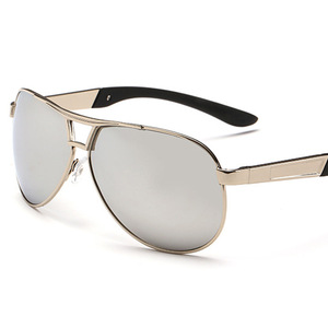 Men Polarized Sunglasses UV400 TAC Lens Copper Alloy <b>Frame</b> Driving Glasses <b>Grey</b> Color - Product Image 1