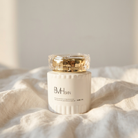 Pot en verre de luxe de haute qualité 100 ml 100 g Vente en gros Emballage cosmétique de marque privée