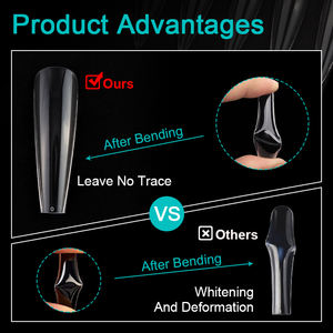 504 pièces système d'extension à pression <span class=keywords><strong>acrylique</strong></span> couverture complète sculpté cercueil faux ongles <span class=keywords><strong>Capsule</strong></span> <span class=keywords><strong>américaine</strong></span> Art Gel X pointes d'ongles - Product Image 3