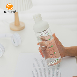 Bouteille d'eau en verre portable de 550 ml avec couvercle en silicone, infuseur à thé et filtre, pour café froid - Product Image 4