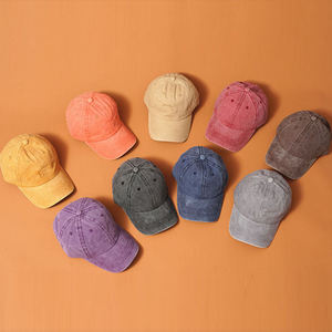 Washed Cotton <b>Vintage</b> 6 Panel Dad Hat Custom logo Distressed Baseball <b>Cap</b> for Men Women - Product Image 5